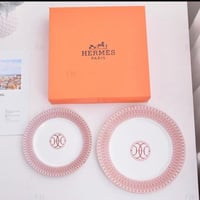 طقم صحون هيرمز قطعتين