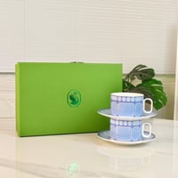 طقم اكواب سوار فسكي للكابتشينو او الشاي