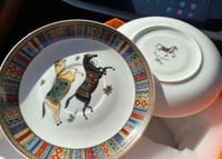 طقم هيرمز عدد 2 أكواب وعدد 2 من الصحون الفاخرة من...