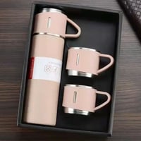 طقم حافظة حرارة مع كوبين اللون حسب المعروض بالصوره