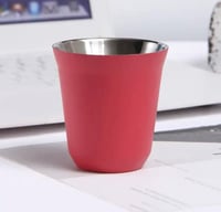 كوب استيل بعدة الوان مع الكتابه عليها