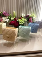 فازات شانيل الملونه بألوان الباستيل ( قطعه واحده )