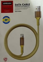 كابل بيانات ايفون جوي روم 2*1 1م - 2.4A اسود
