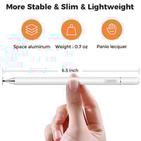 قلم ذكي للايباد والتابلت من جوى روم مزدوج ابيض