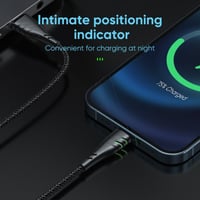 كابل شاحن ايفون جوي روم 1.2م - 2.4A أسود