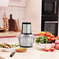 مفرمة لحوم وخضروات كهربائية من الستانلس ستيل 300 و...