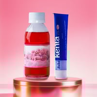 مجموعة كريم كينتا وزيت الورد لتفتيح وترطيب الجسم