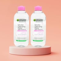 جارنييه منظف مائي 400 مل مزيل مكياج لجميع انواع ال...