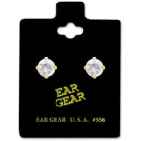 اير جير امريكي زركون 6مم - ذهبي- FE556