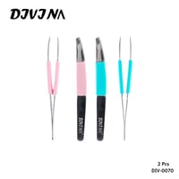 ديفينا ملقاط حواجب منحني ملون قطعتين DIV-70