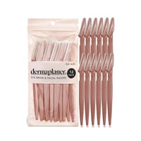 كيتش ديرمابلانر شفرات إزالة شعر الوجه 12 حبه وردي