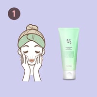 روتين البشرة الجافة الكوري