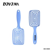 ديفينا فرشاة شعر لفك التشابك مفرغة كبيرة أزرق DIV-...