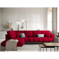 كنبة زاوية 85×180×85×250 سم - أحمر