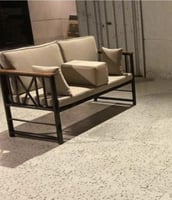 كرسي ثنائي حديد لطقم جلسات خارجية