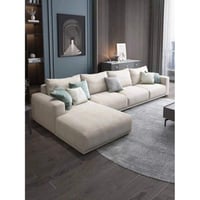 كنبة زاوية 300×180×90×88 سم - بيج