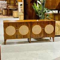 طاولة تلفزيون خشبية طبيعية هندية