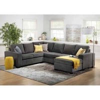 كنبة 150×310×200×80 سم - رمادي