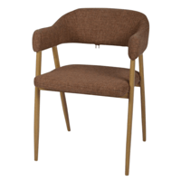 كرسي بمسند ذراعين قماش - موفلي