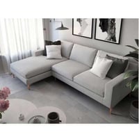 كنبة زاوية - 250×180×85×80 سم - رمادي - MAN.KA.190...