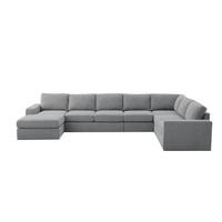 كنبة زاوية 180×250×350×80×90 سم Star.123 - رمادي