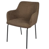 كرسي بمسند ذراعين قماش - موفلي