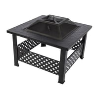 موقد حطب وتدفئة متنقل مربع