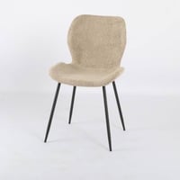 كرسي القماش بطراز بوكلي - بني فاتح