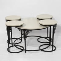 طقم طاولات خدمة دائرية