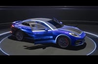 بورش باناميرا أزرق ياقوتي 3 كروت