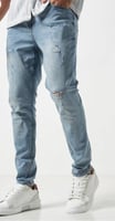 جينز رجالي لون سماوي