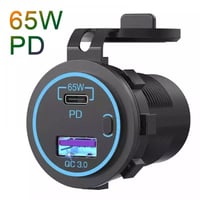 شواحن دائرية USB + TYPE -C