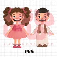 دانية وسعيد بابتسامة مشرقه