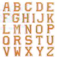 أحرف انجليزية كاملة Thin