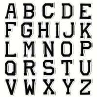 أحرف انجليزية كاملة Thin