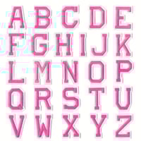 أحرف انجليزية كاملة Thin