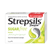 ستربسلز أقراص استحلاب ليمون بدون سكر 36 قرص