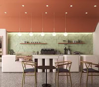 تصميم كوفي حتى مساحة 100 متر مربع