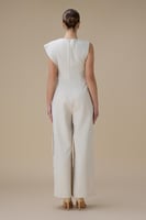 جمبسوت بيج بتصميم غير متماثل وتطريز كريستالي