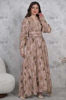 فستان ماكسي بليسية بطبعة أزهار