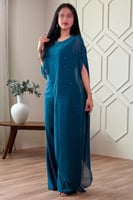 جمبسوت بوشاح مزين بالفصوص لون تركواز