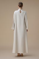 جلابية طويلة سكري بكسرات أنيقة