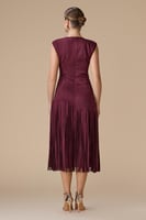 فستان برغندي ميدي شامواه