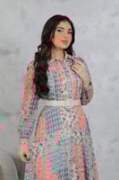 فستان ماكسي بطبعة أزهار