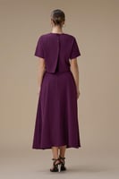 طقم موف ميدي بتطريز زهري