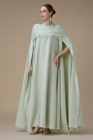 جلابية طويلة تيفاني واسعة أكمام كاب