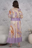 طقم بلوزة وتنورة بليسية مموج