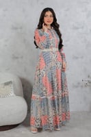 فستان ماكسي بطبعة أزهار