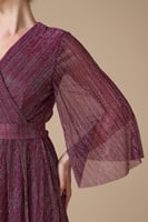 فستان بنفسجي طويل شيفون