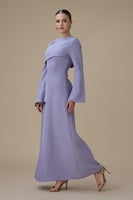 فستان طويل موف اوف شولدر